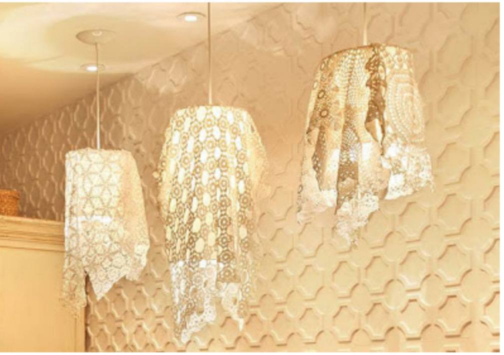 Upcycling Criativo: luminárias biodegradáveis artesanais de crochê, transformando materiais antigos em peças decorativas sustentáveis e modernas