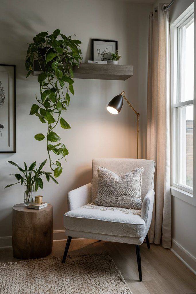 Ambientes que acalmam com decoração minimalista sustentável e elegante.