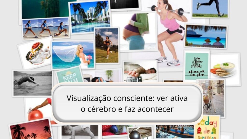 Mural dos sonhos representando o poder da visualização e a construção consciente de objetivos.